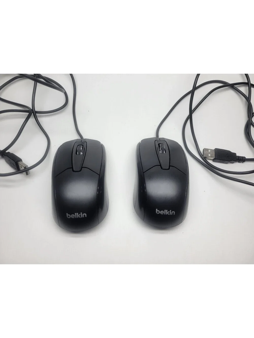 Lot of 9 Belkin 3 Button Scroll Wheel Optical Mouse F5M010QBLK